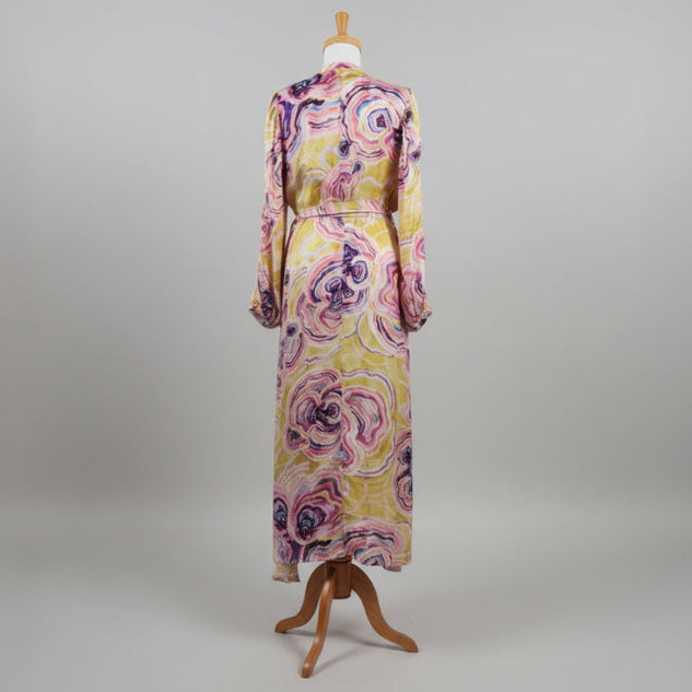 Chufy pink print Mila maxi dress, size L, NEW WITH TAGS!