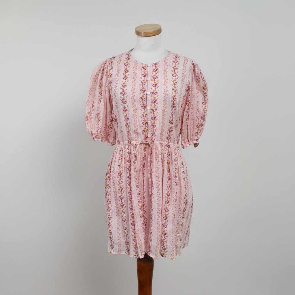 Livro pale pink floral dress, Size M