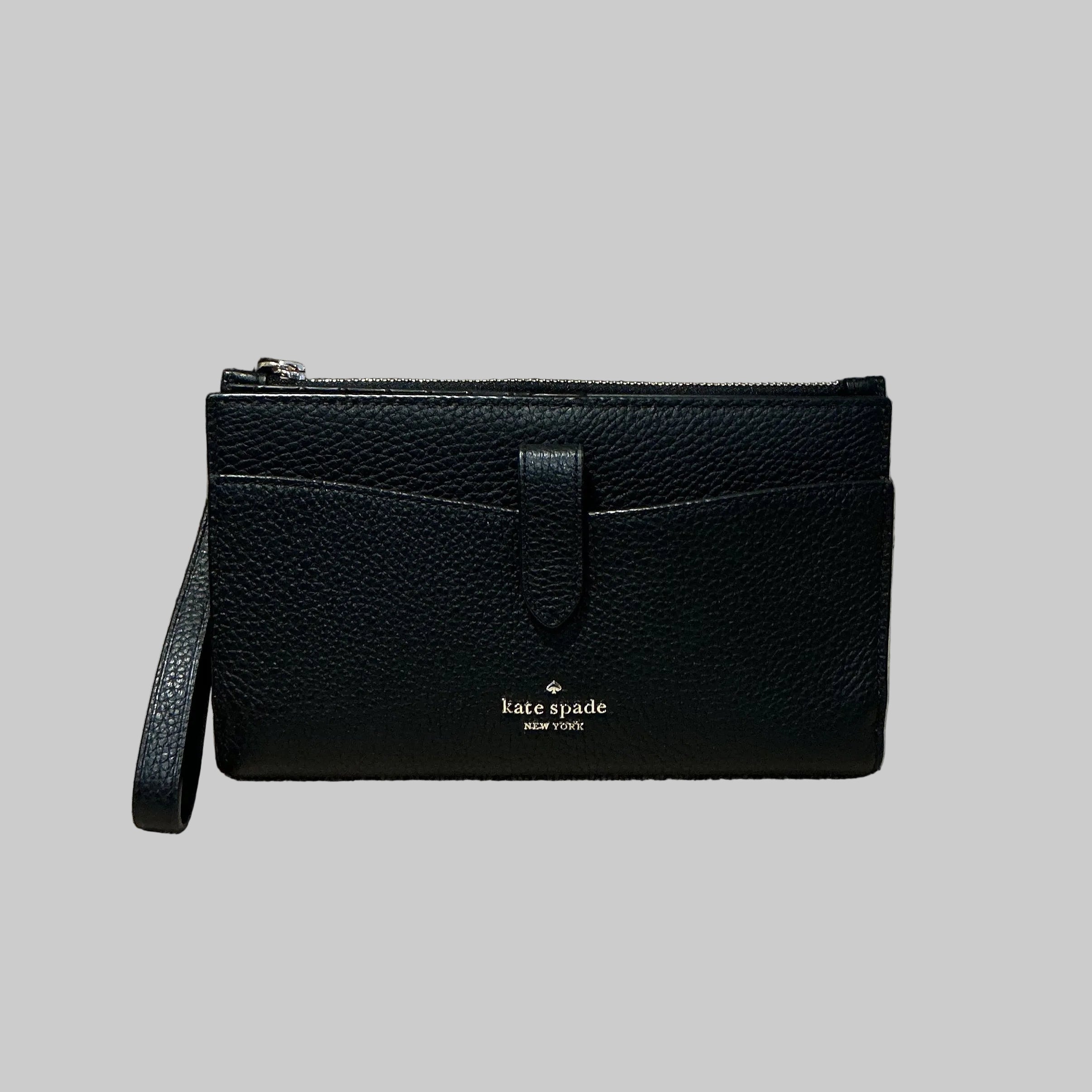 Kate Spade black Leila wristlet wallet, NEW WITH TAGS!