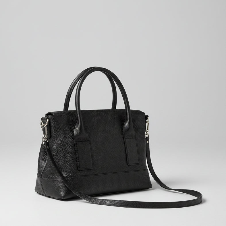 Kate Spade black leather New York satchel