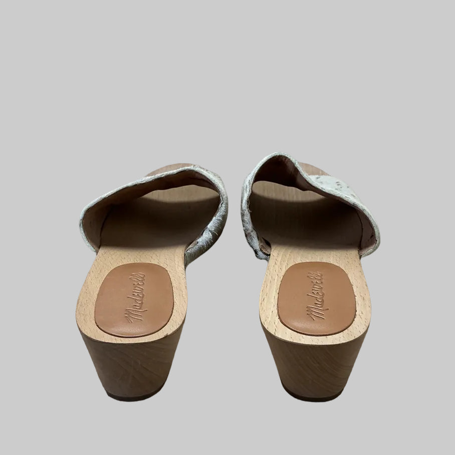 Madewell calf hair slides, size 9.5