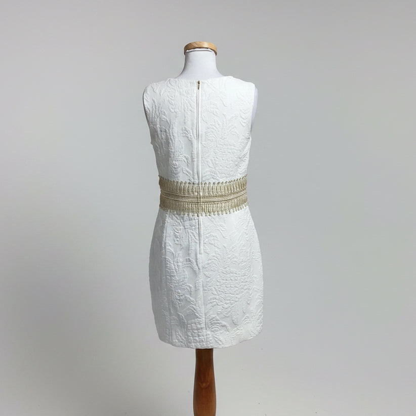 Lilly Pulitzer white and gold Rubina dress, size 6