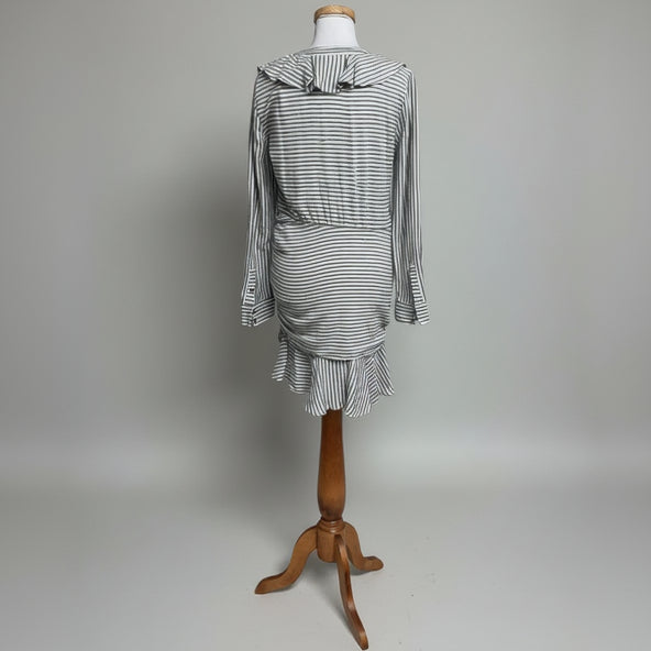 Veronica Beard black stripe Kai dress, size 8