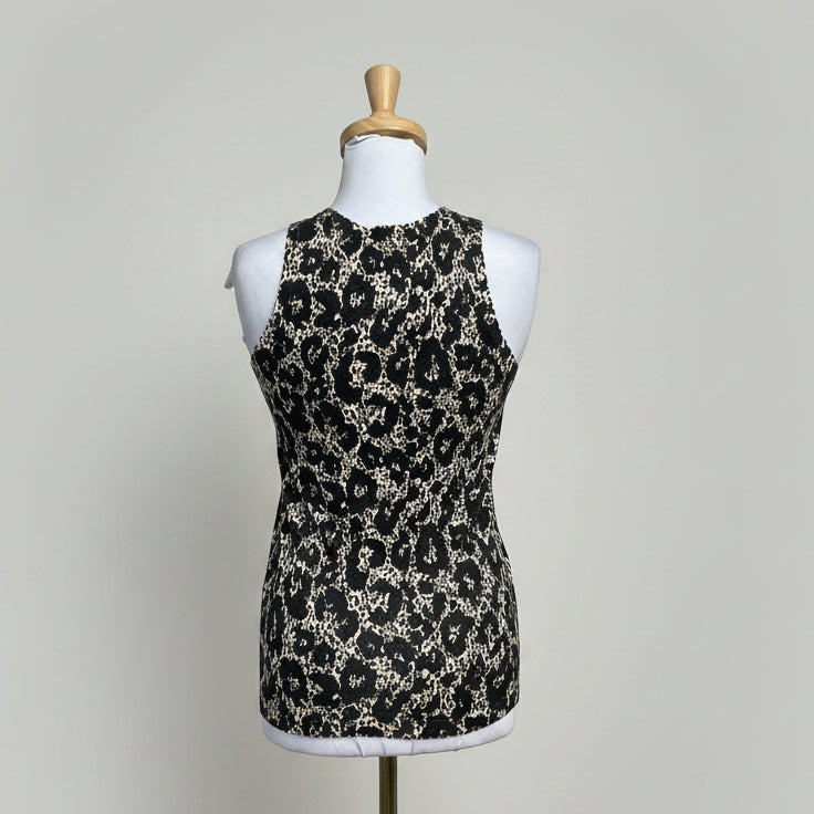 Roberto Cavalli leopard sleeveless top, size 6 NEW WITH TAGS!
