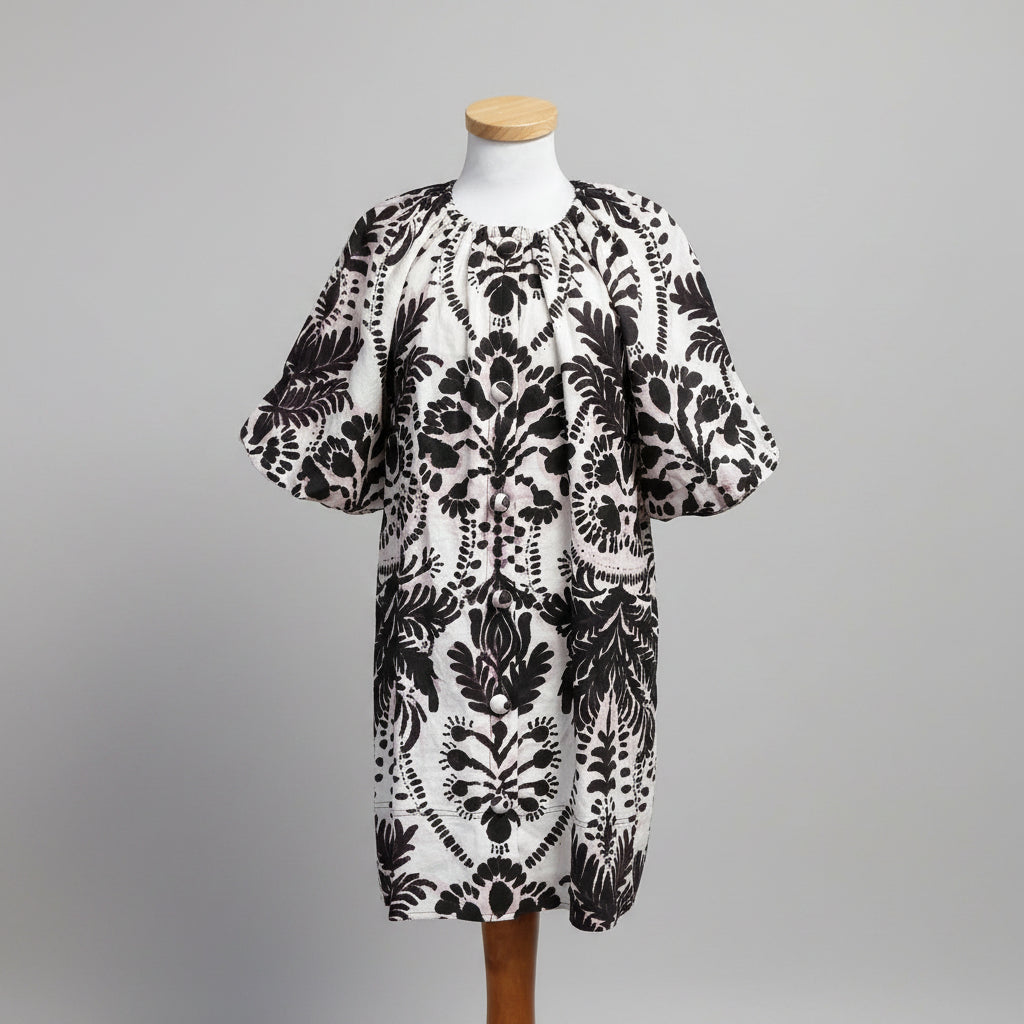 Marie Oliver eggplant and white Huxley dress, size XS, NEW WITH TAGS!