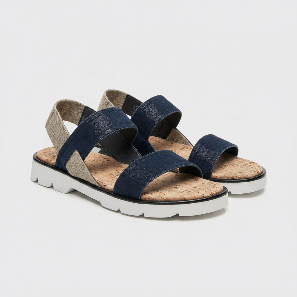 Donald J. Pliner navy Hollie sandal, size 8, NEW IN BOX!
