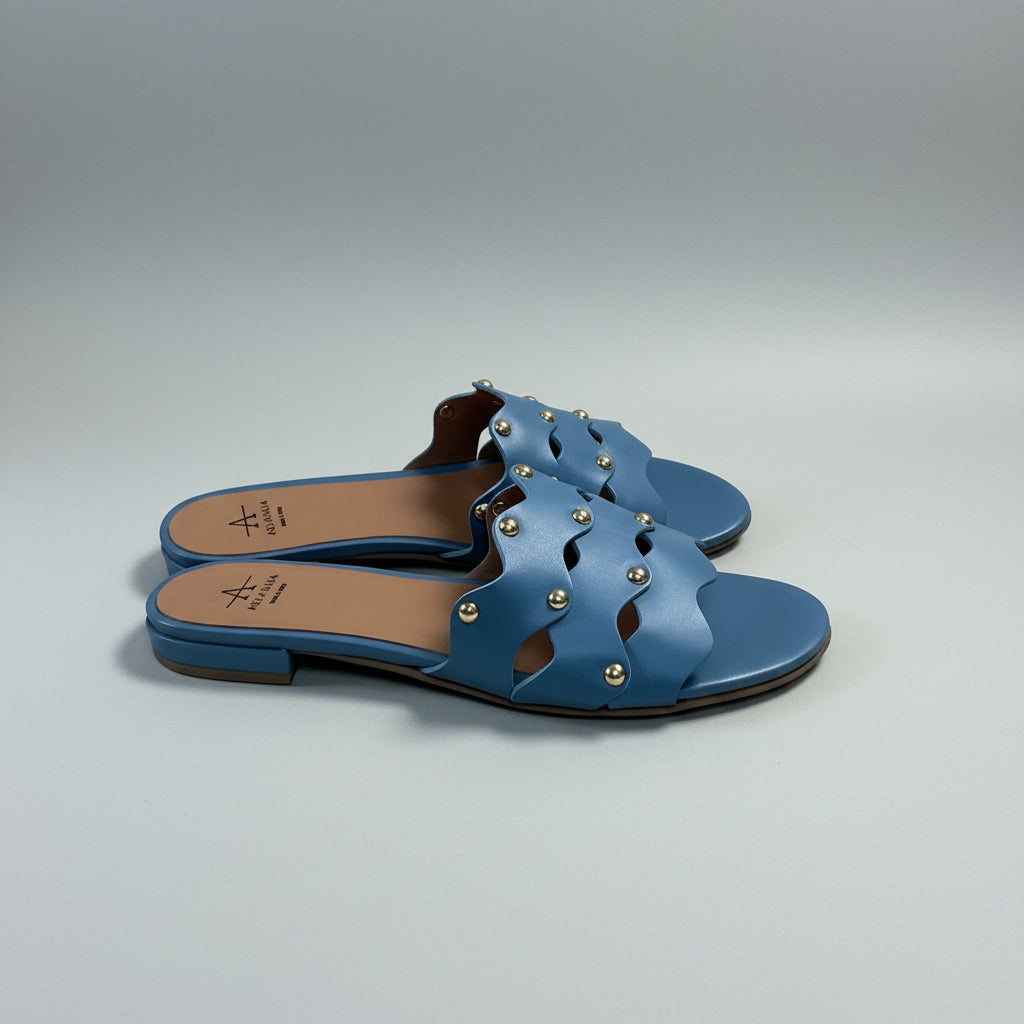 Aquitalia blue Torri sandal, size 8, NEW IN BOX!