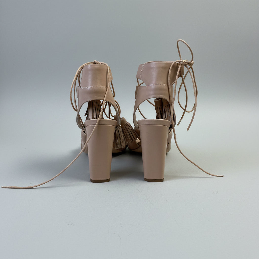 Loeffler Randall tan leather sandal, size 9
