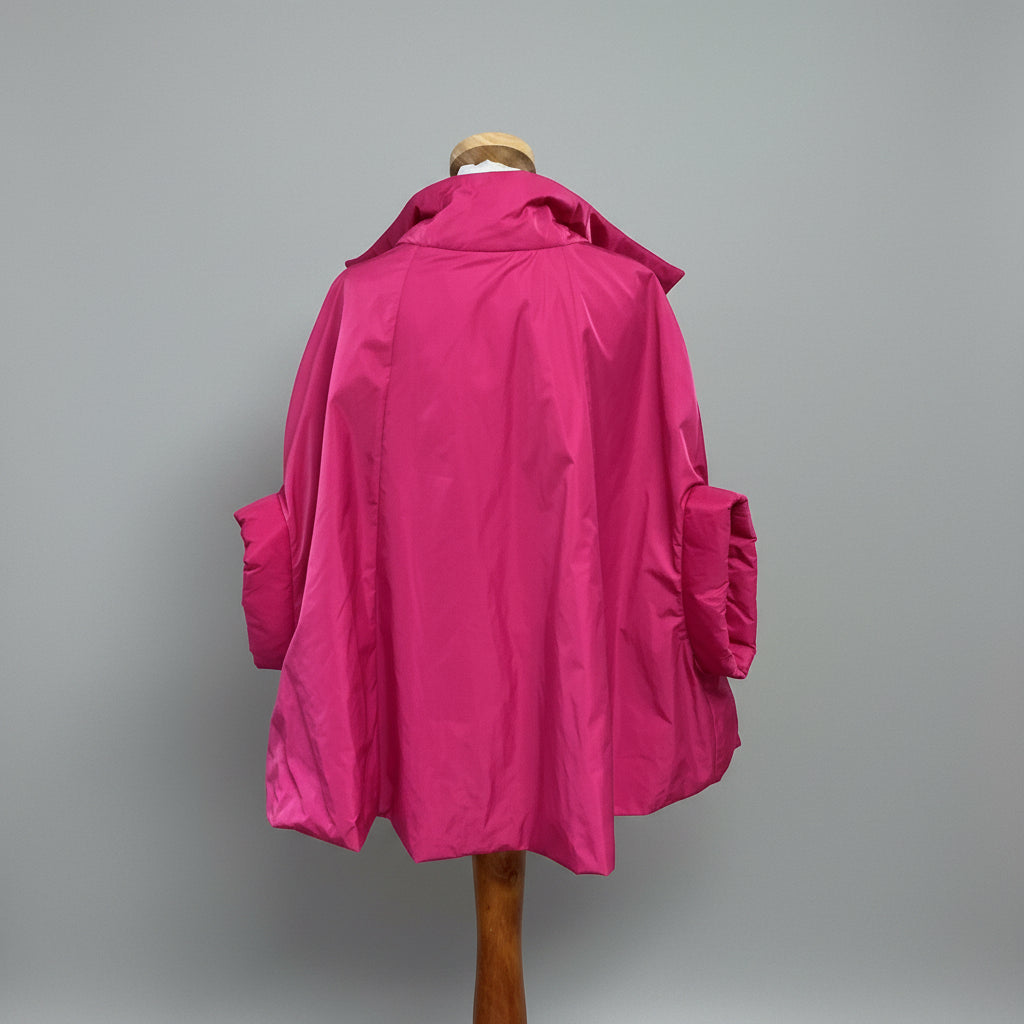 Planet hot pink Dupioni Chic Cape, one size fits most