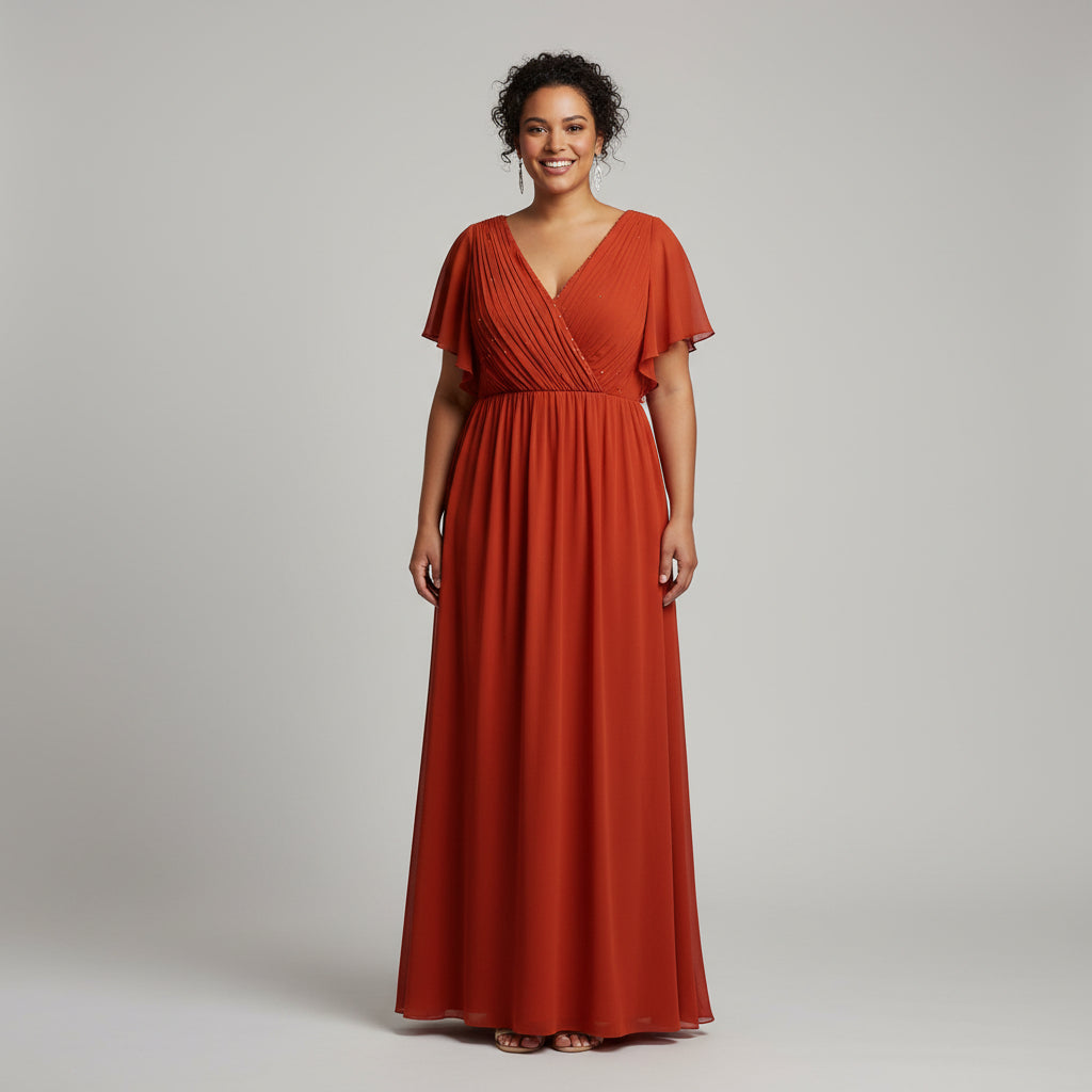 ever pretty orange dress Ever-Pretty Sheer Sweetheart Double Layer Pleated Evening Dress Occasion Dress