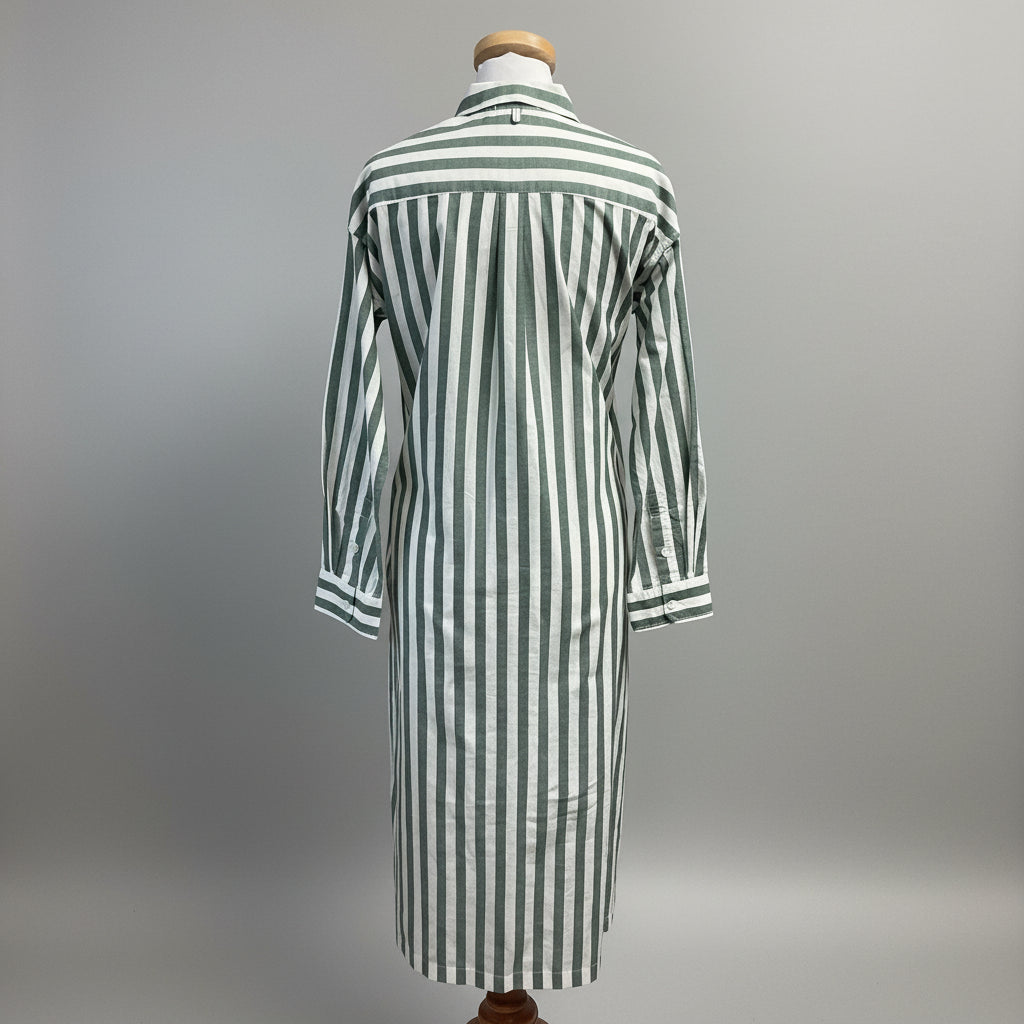 Alex Mill green stripe Kerry dress, size XS