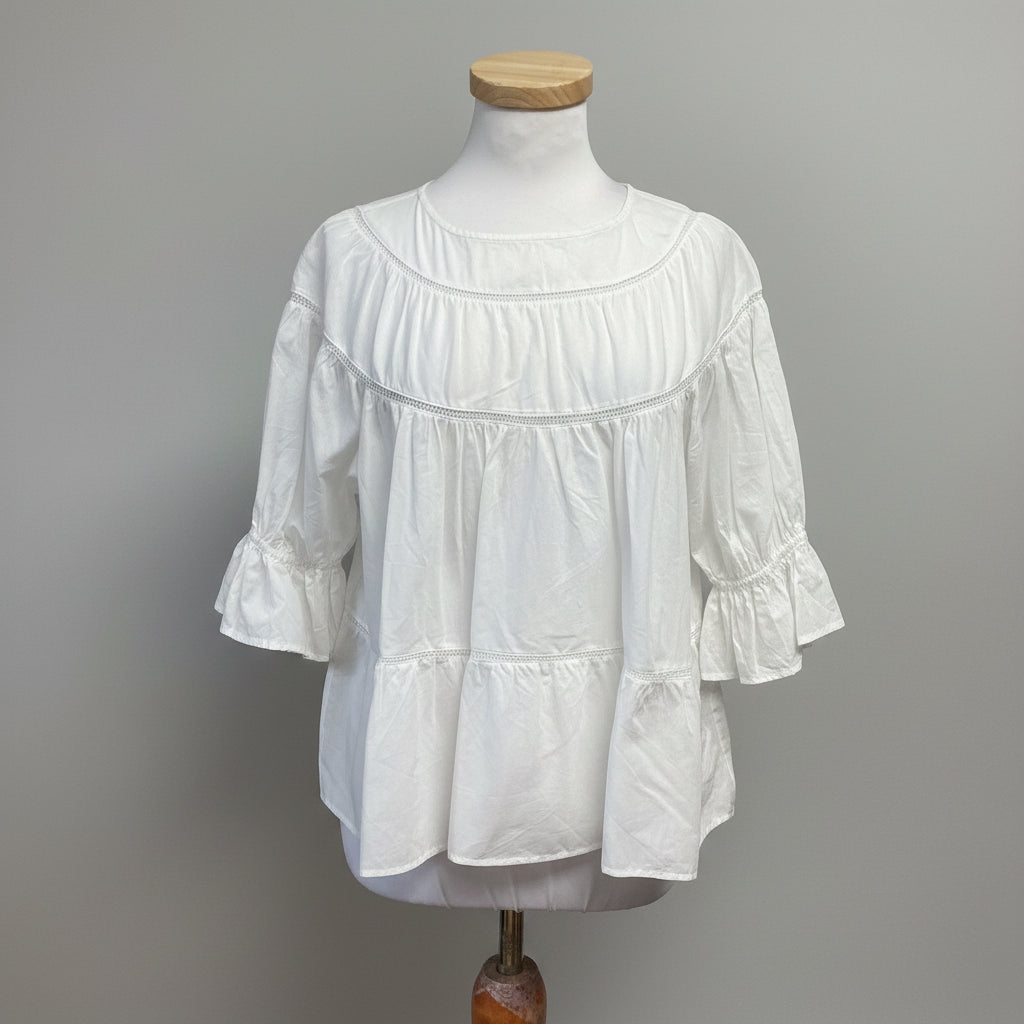 Merlette white Sol blouse, size XS