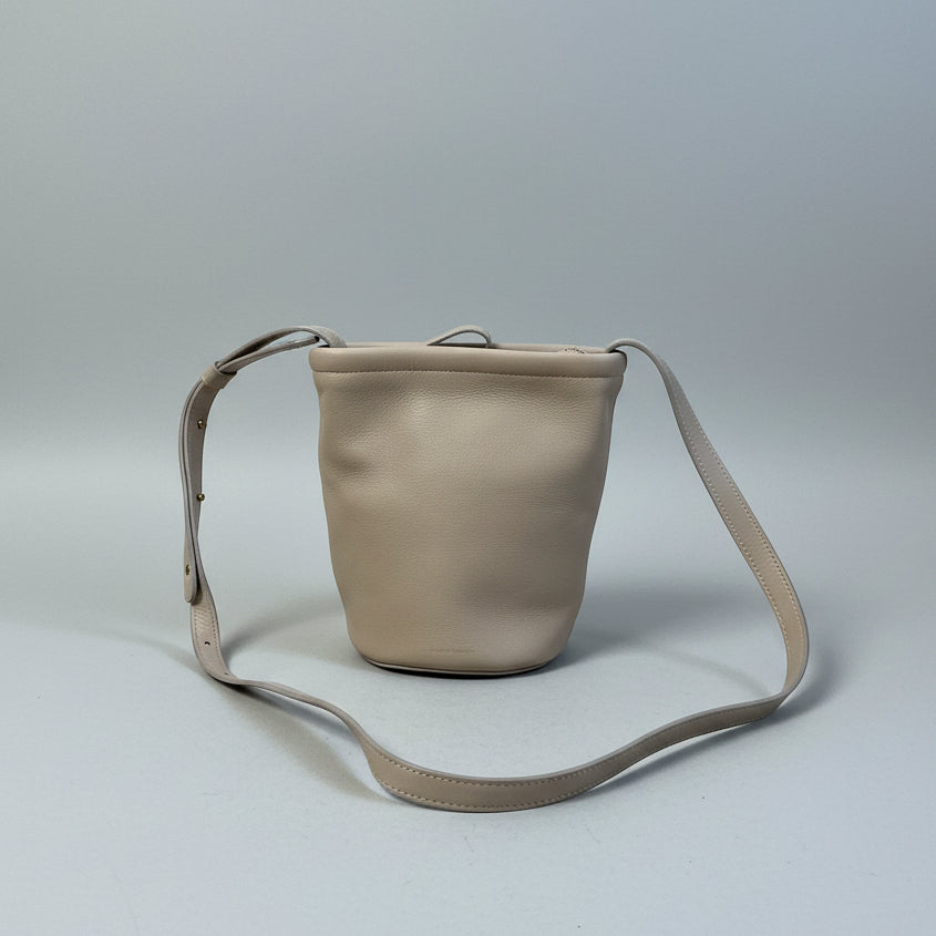 Mansur Gavriel beige leather bucket mini bag, NEW WITHOUT TAGS!