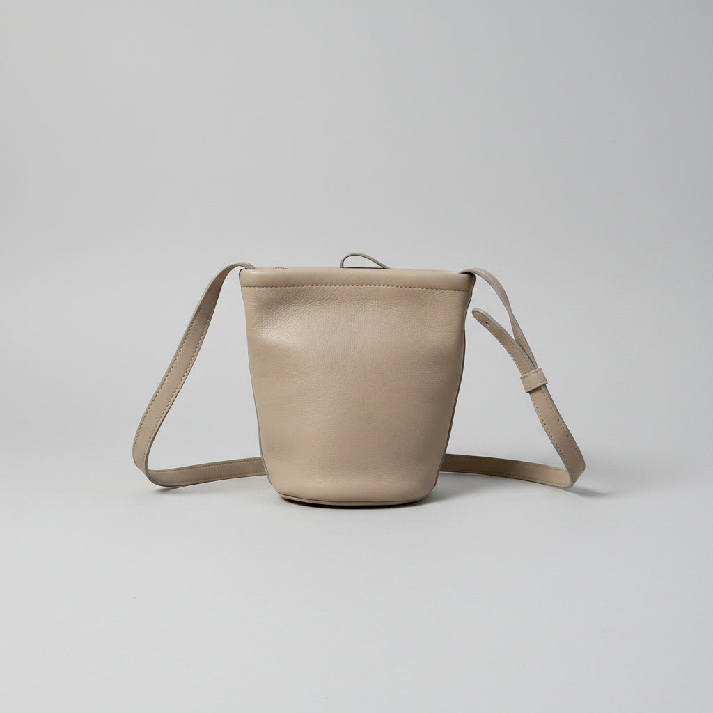 Mansur Gavriel beige leather bucket mini bag, NEW WITHOUT TAGS!