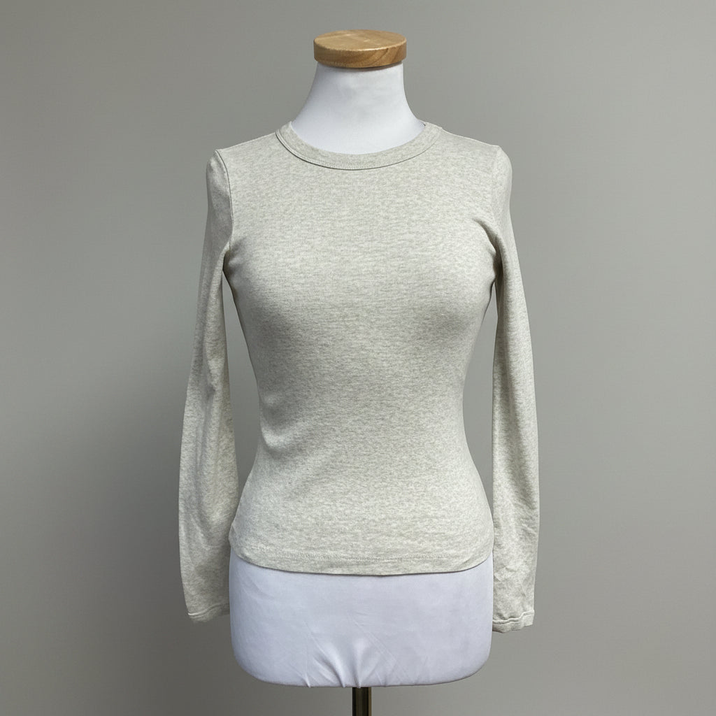 Flore Flore gray long sleeve Max tee, size S