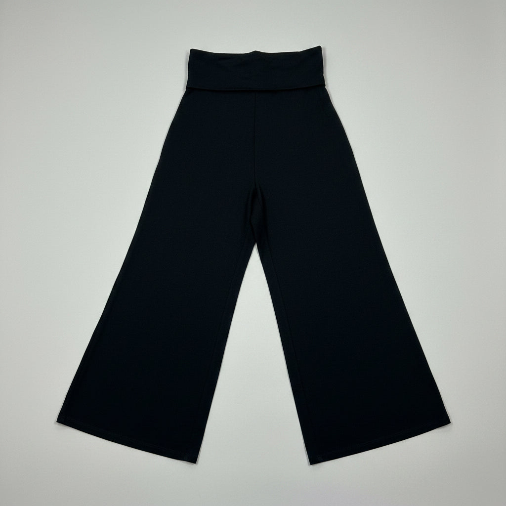 Me+Em black Icon Crop Palazzo pants, Size XS