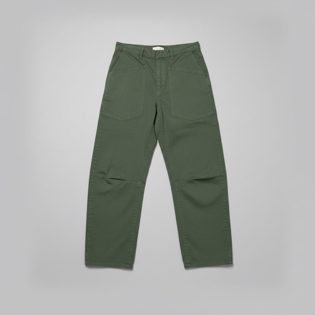 Nili Lotan olive barrel Shon pants, Size 0