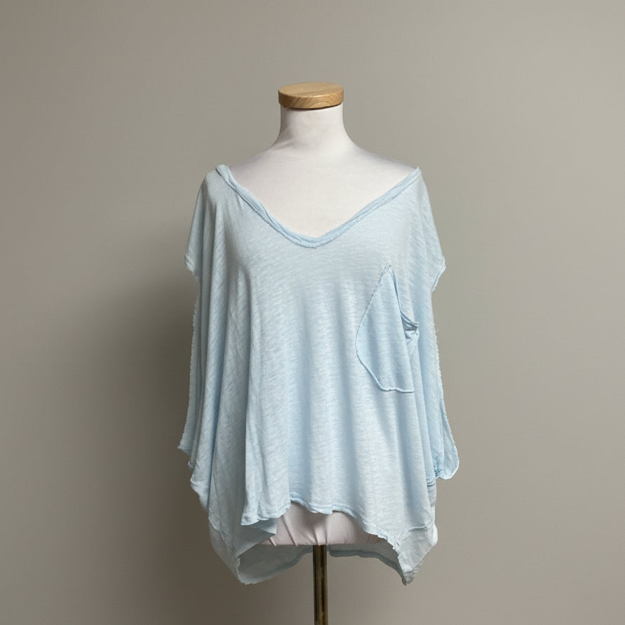 We The Free light blue top, size XL, NEW WITH TAGS!