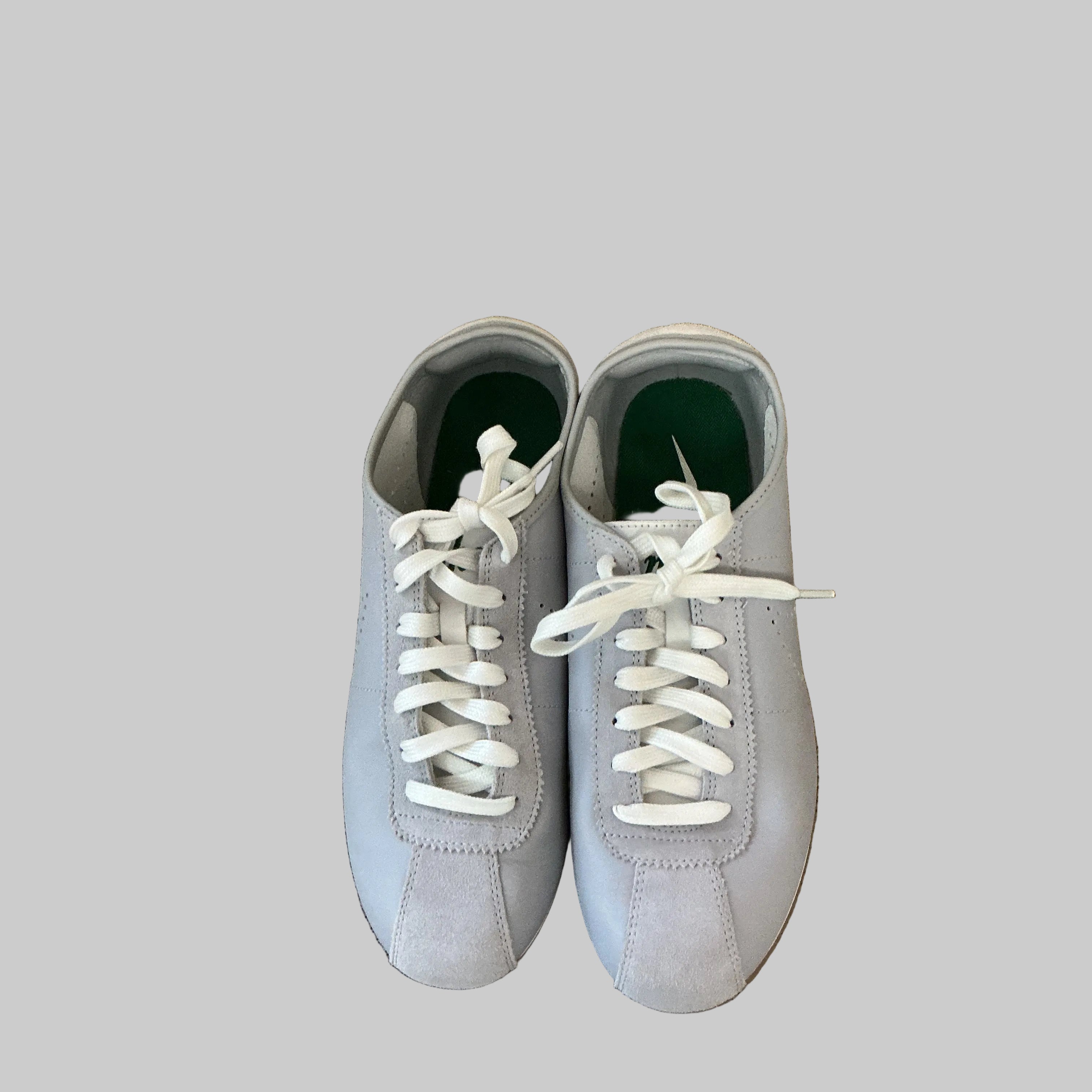 Nike gray/green leather “Cortez” sneaker, Size 9