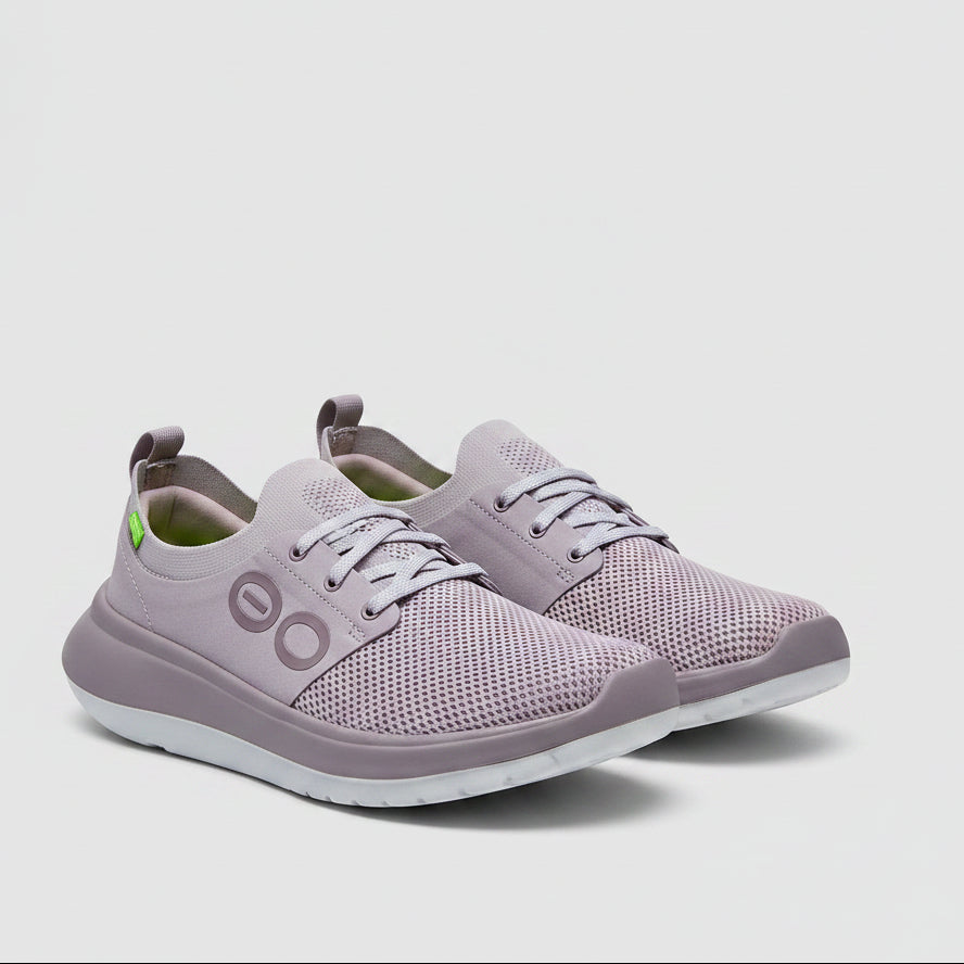 Oofos blush pink Oomy Stripe Mesh sneakers, size 8, BRAND NEW!
