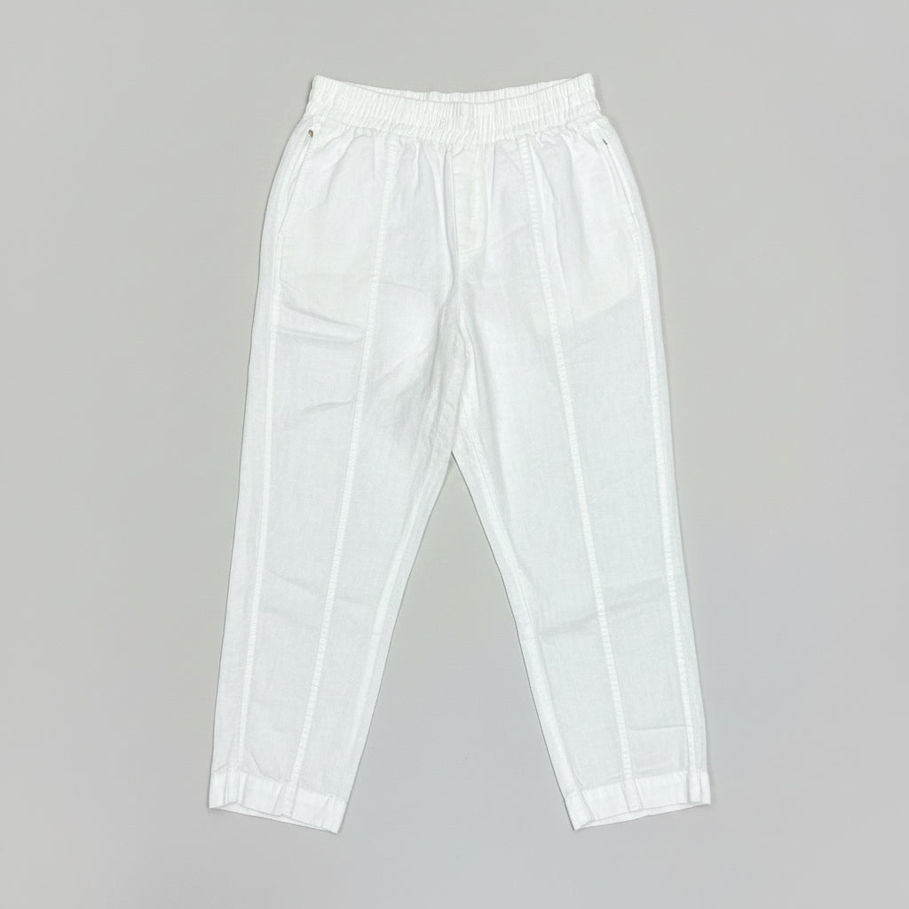Athleta white linen pants, size M