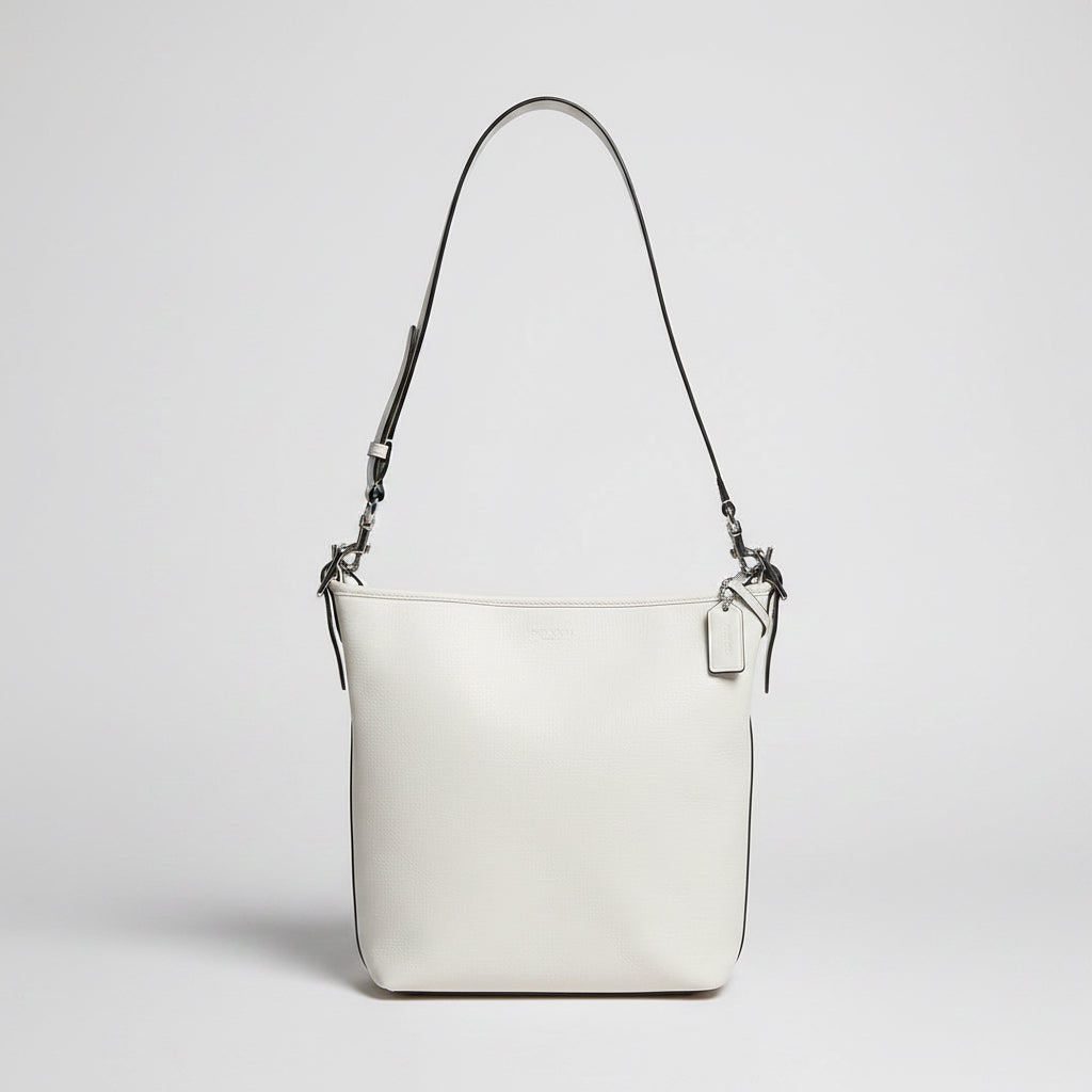 Coach bone leather bucket bag