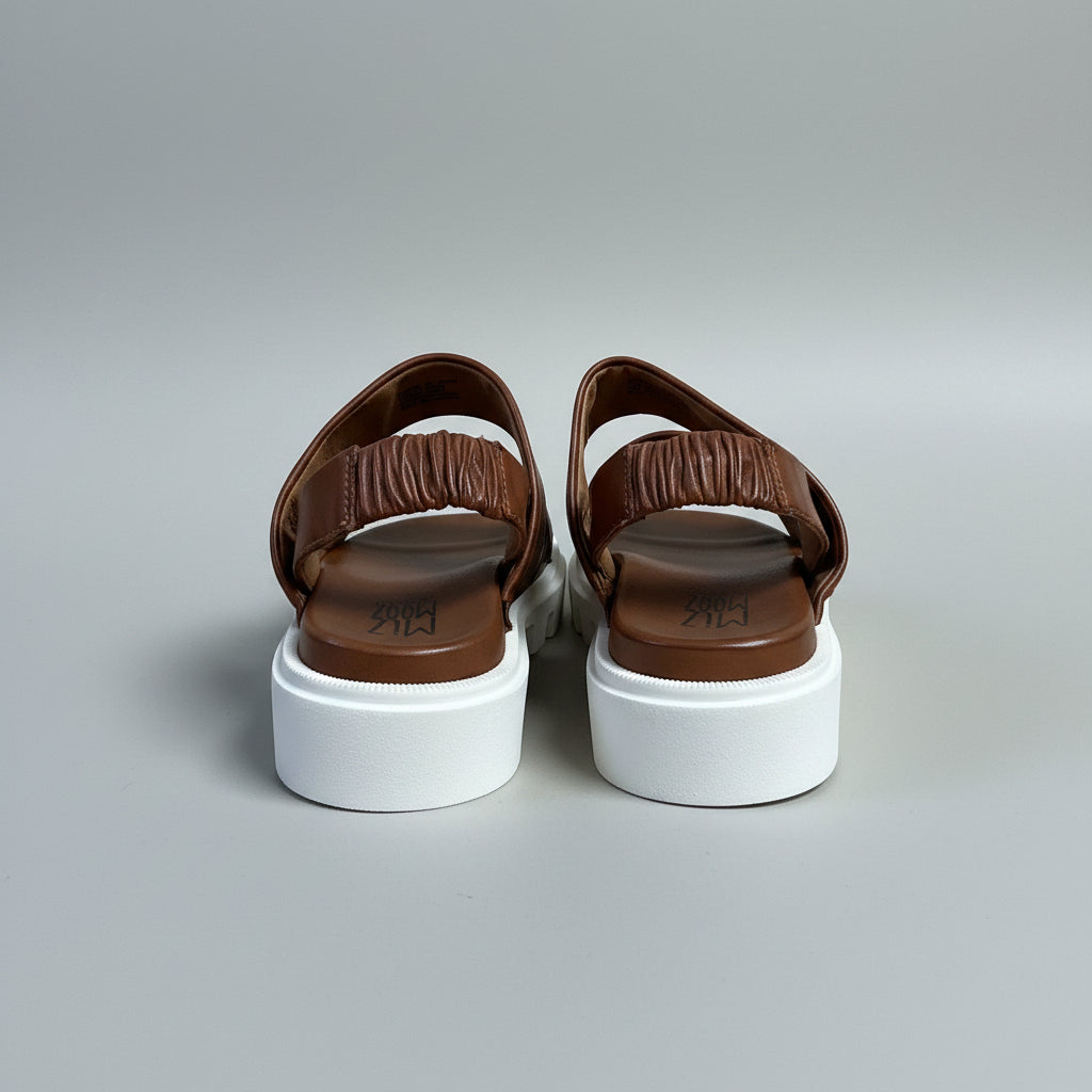 Miz Mooz cognac Paislee sandals, size 7, NEW IN BOX!