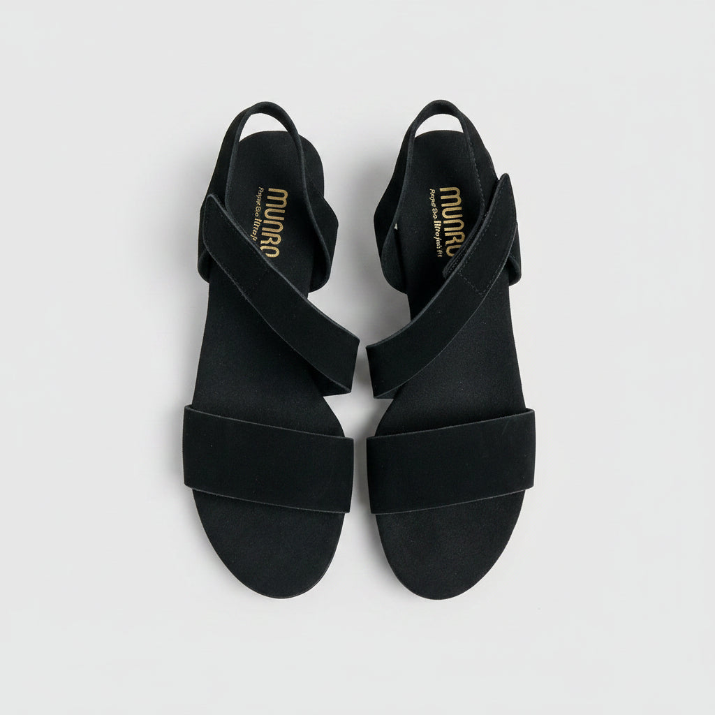 Munro black suede Lucia sandals, size 10, BRAND NEW!