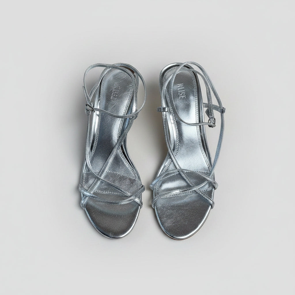 Paige silver sandals, size 7, BRAND NEW!