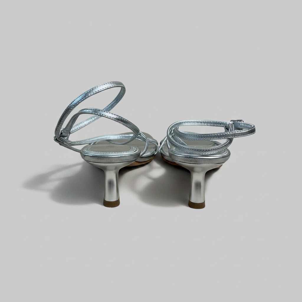 Paige silver sandals, size 7, BRAND NEW!