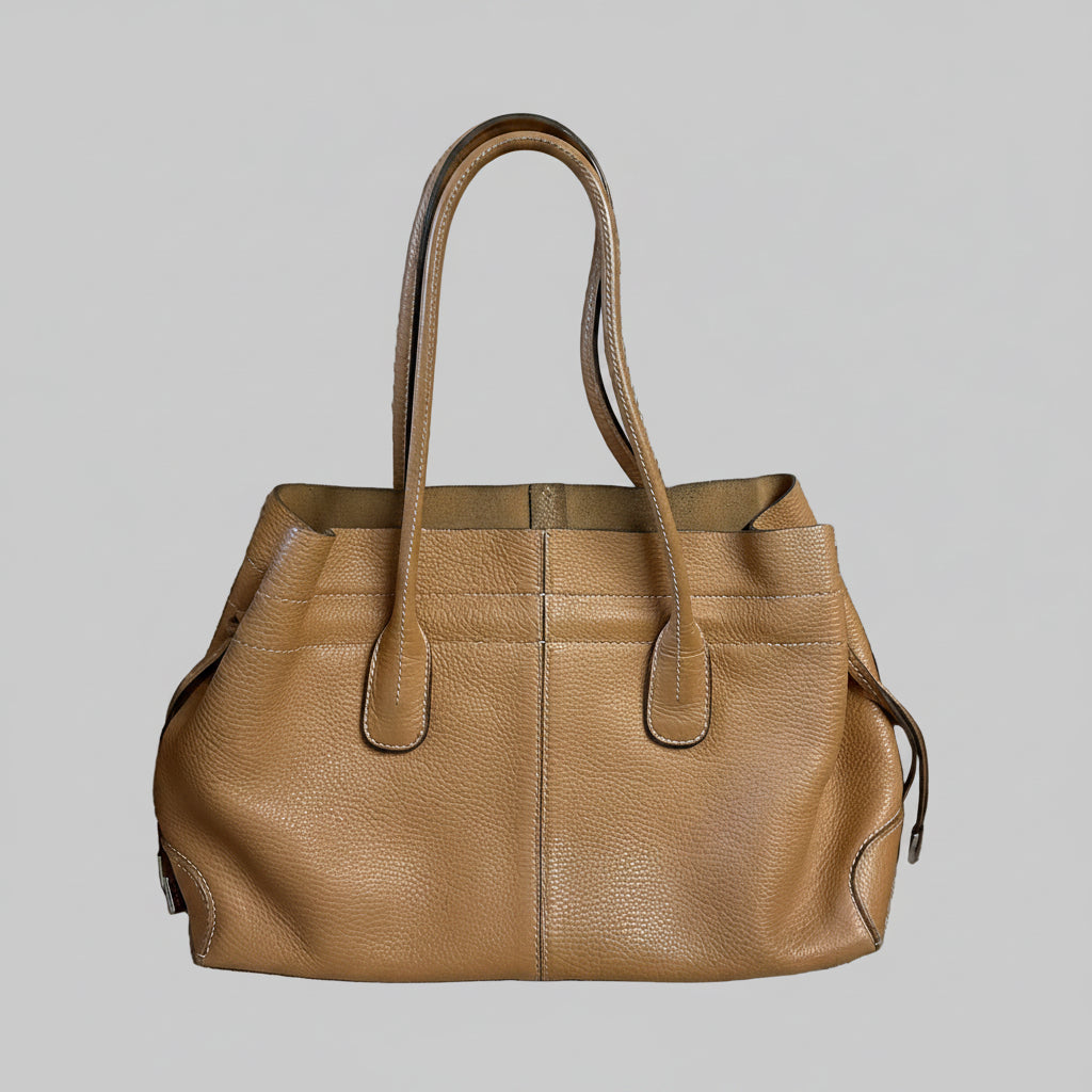 Vintage Tod's tan leather tote