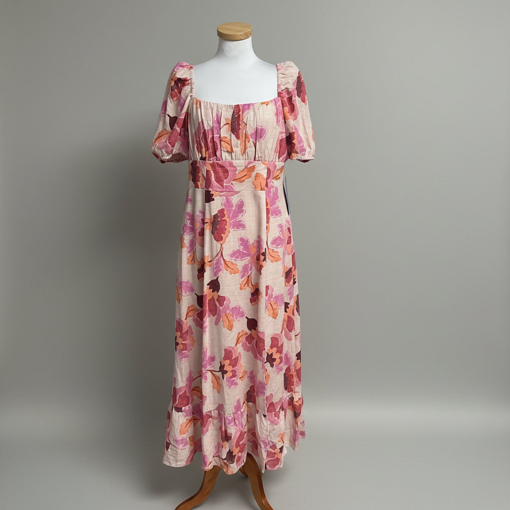 London Times magenta floral Kristin dress, size 10, NEW WITH TAGS!