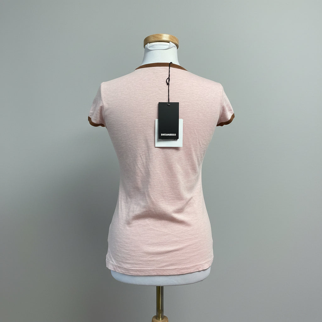 DSquared2 pink graphic tee, size XS, NEW WITH TAGS!