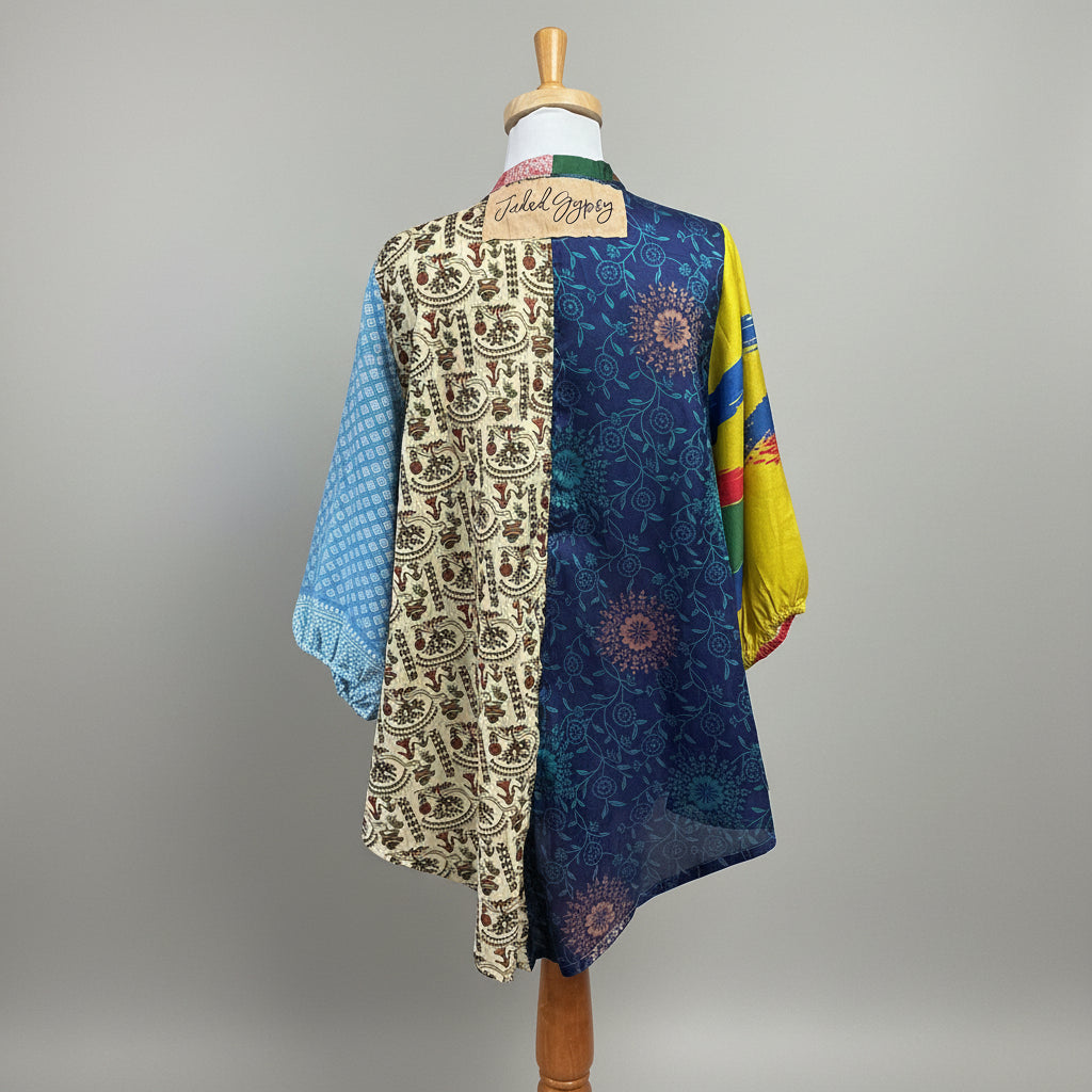 Jaded Gypsy multi-color patchwork jacket, one size fits most, NEW WITH TAGS!