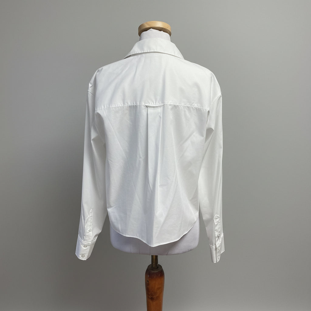 Veronica Beard white Khai blouse, size 4