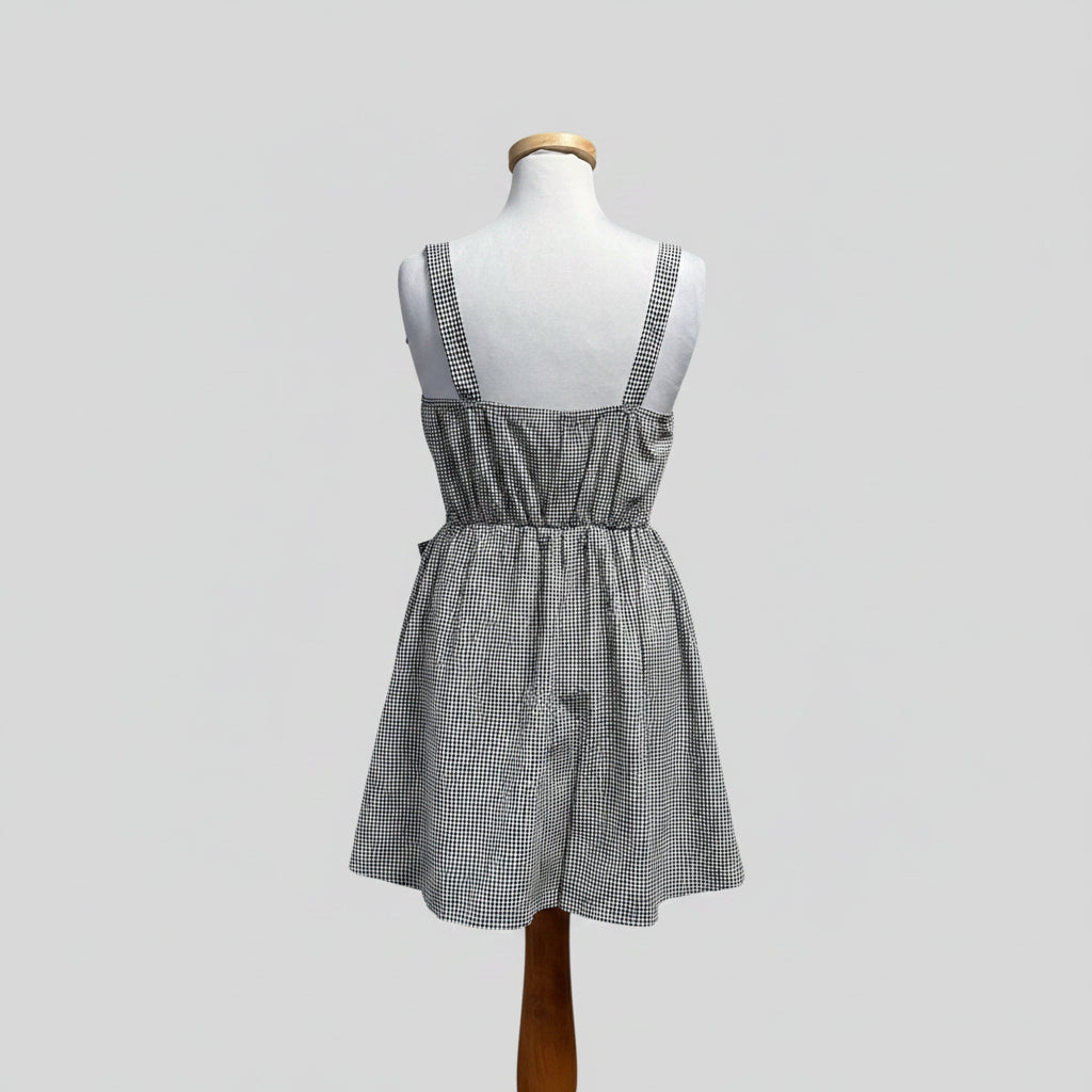 Hunter & Brown black check dress, size M, NEW WITH TAGS!