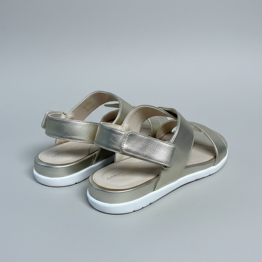 Cole Haan gold flat sandals, size 6, LIKE NEW!