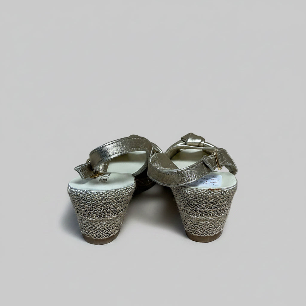 Sesto Meucci gold wedge sandals, size 7, BRAND NEW WITH TAGS!