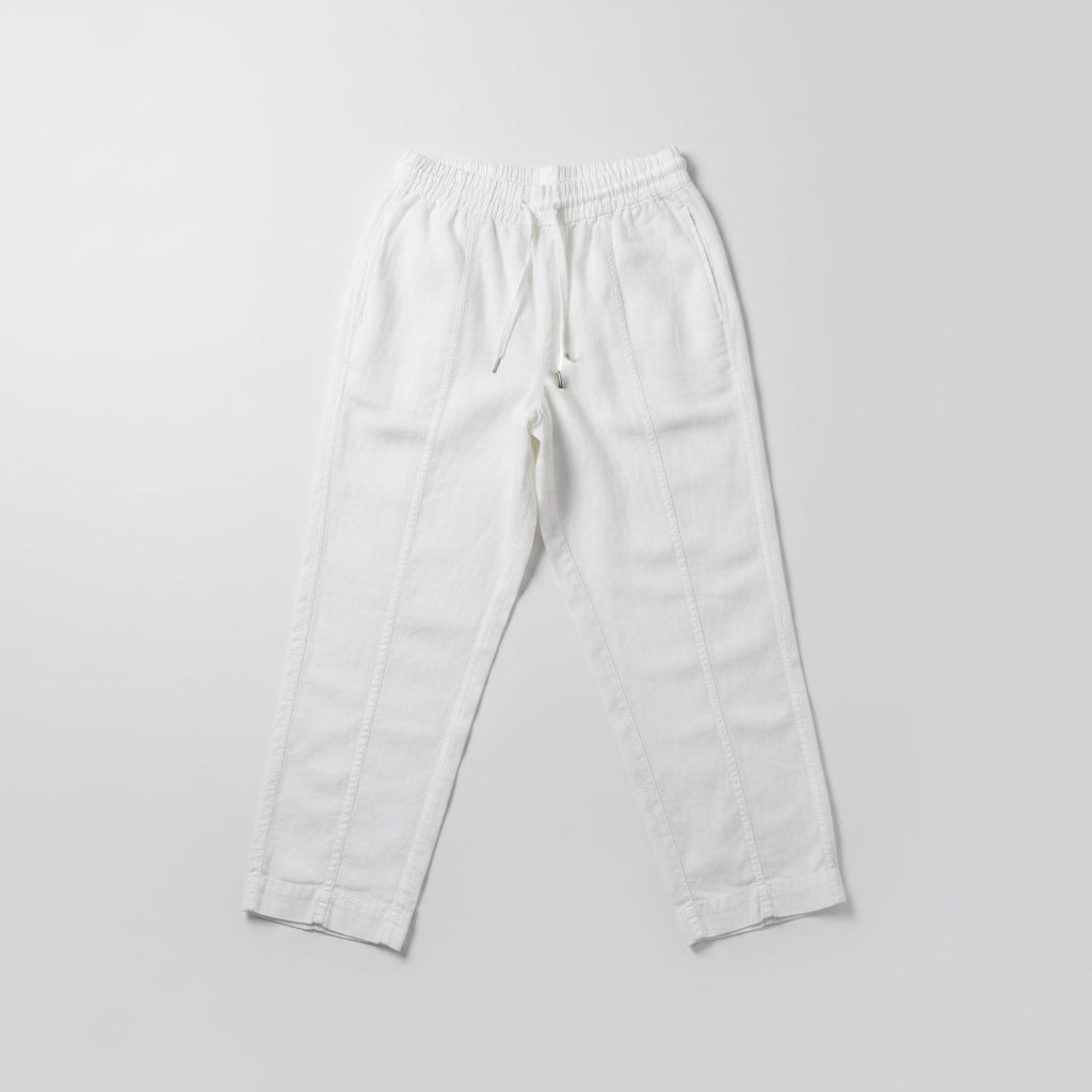 Athleta white linen drawstring pants, size S/P