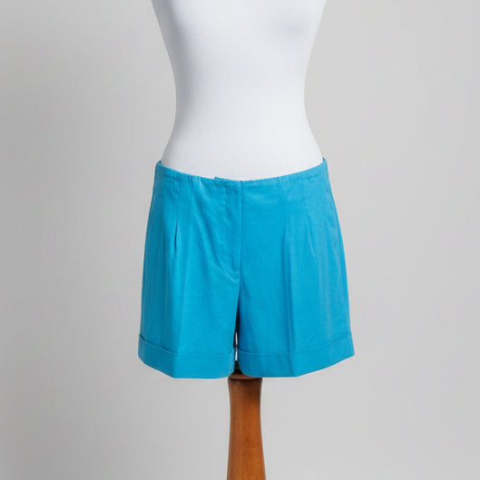 Rag & Bone blue linen blend shorts, size 6