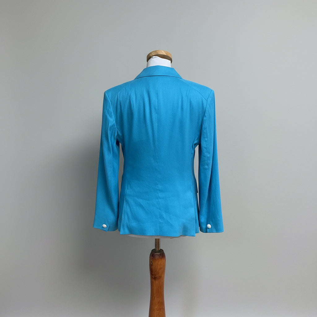 Rag & Bone blue linen blend Fletcher blazer, size 6