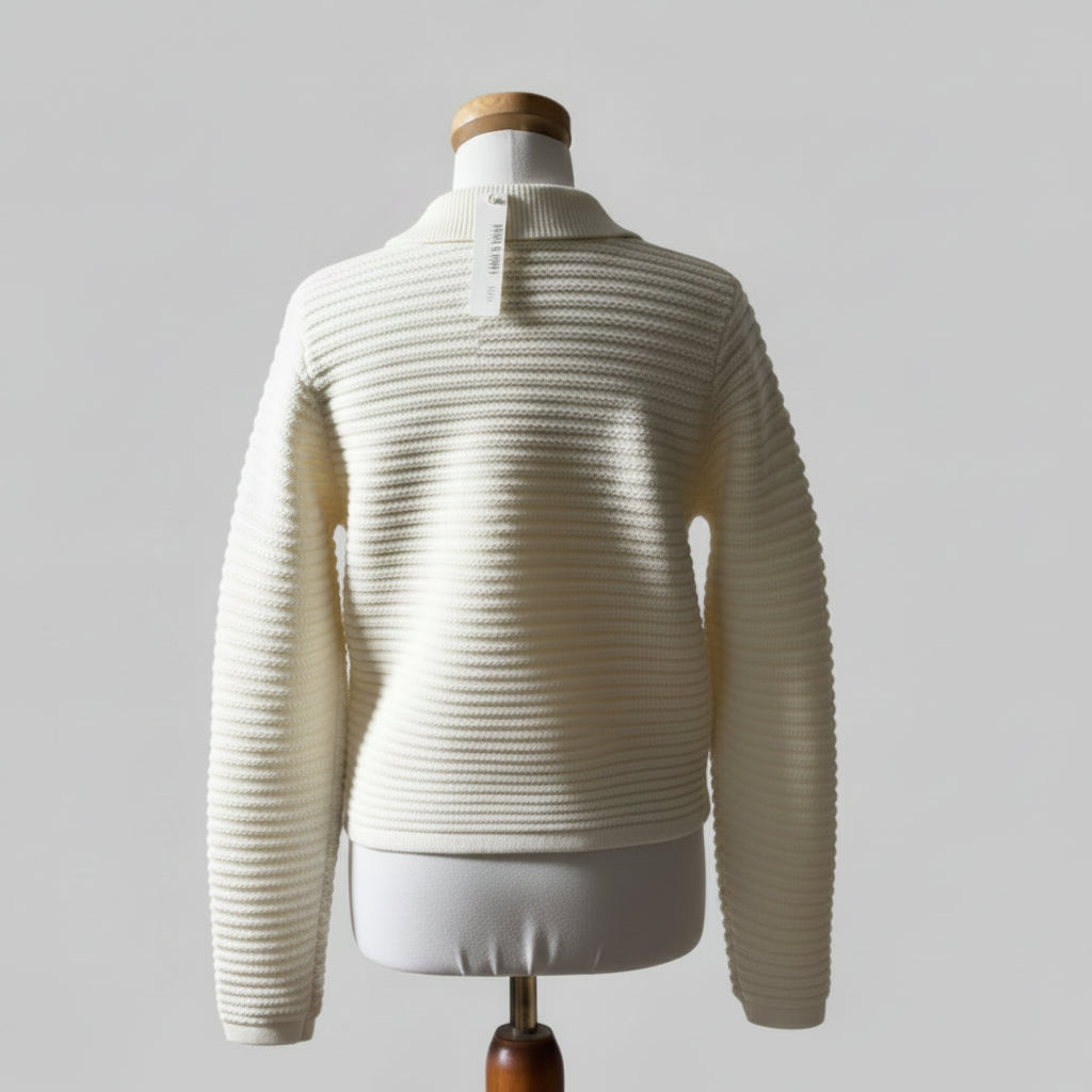Drew ivory crochet cardigan Dalia sweater, size S, NEW WITH TAGS!