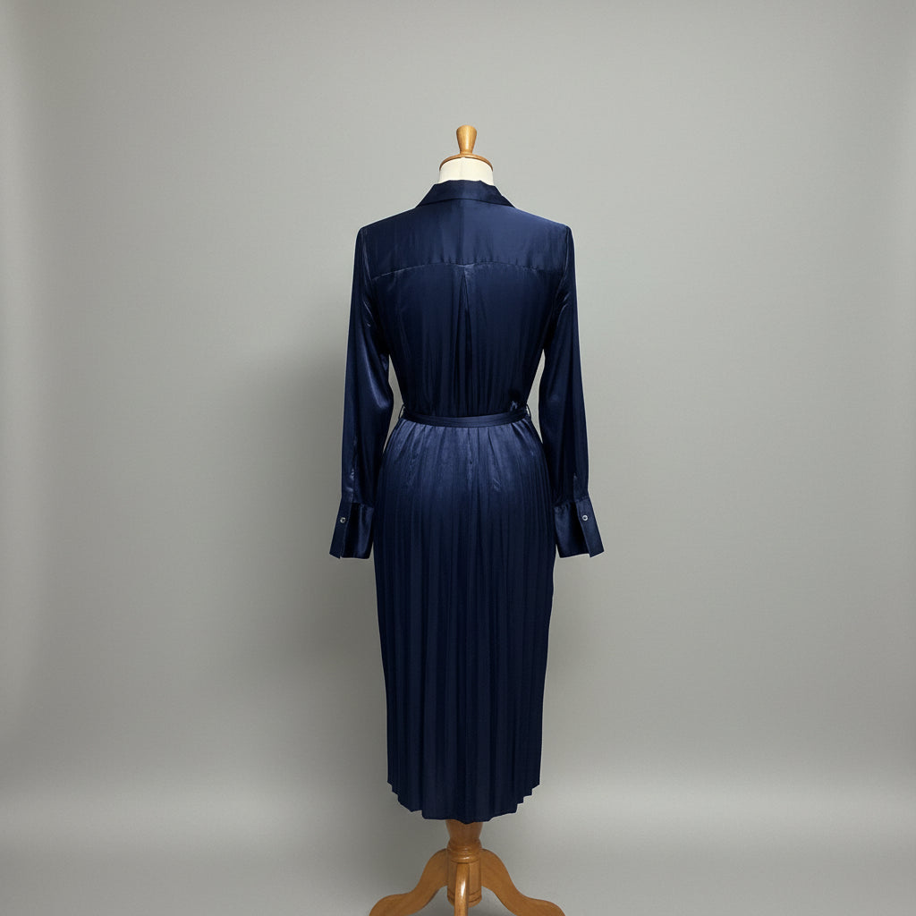 Rails navy satin Anina dress, Size XS