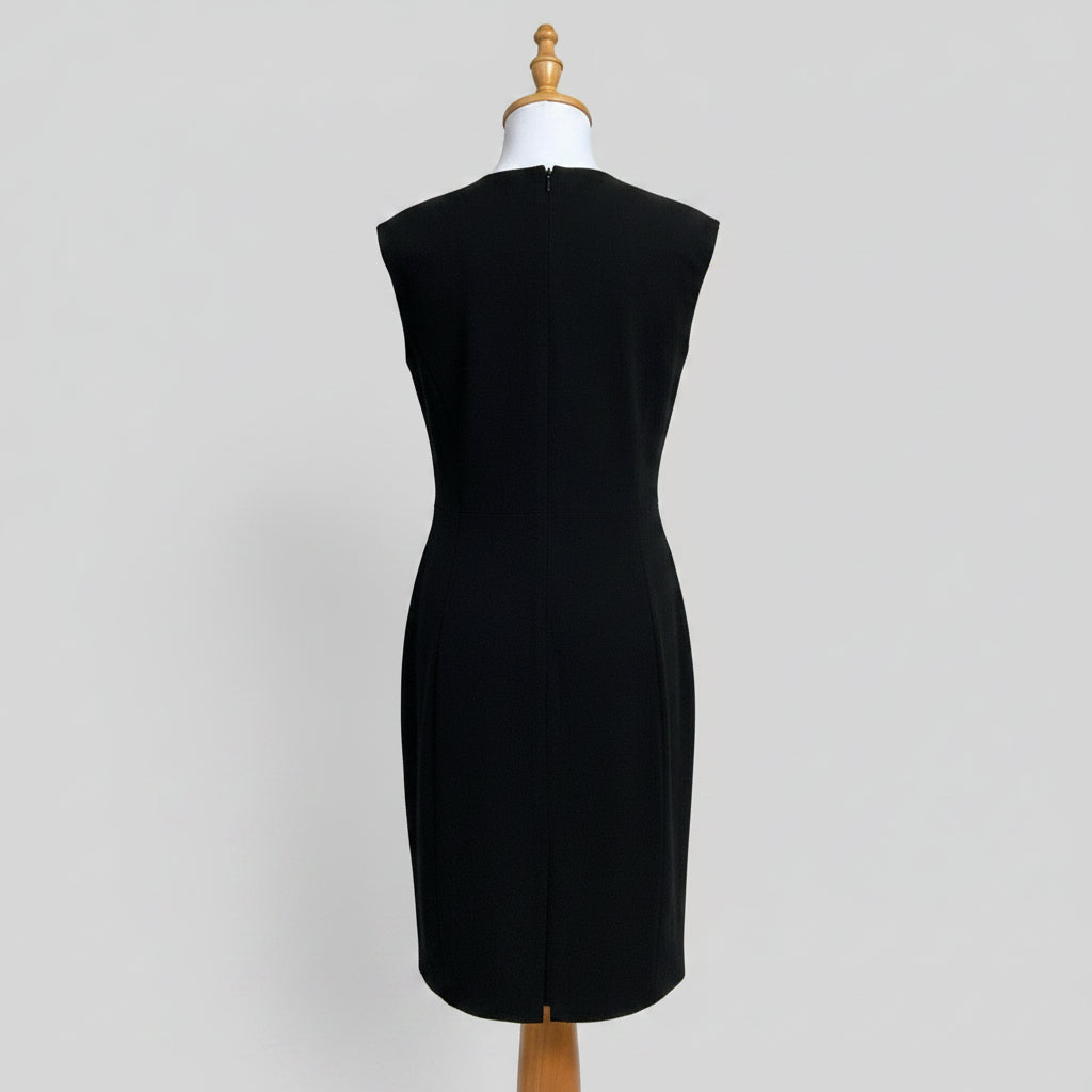 Elie Tahari navy/black sleeveless dress, Size 8