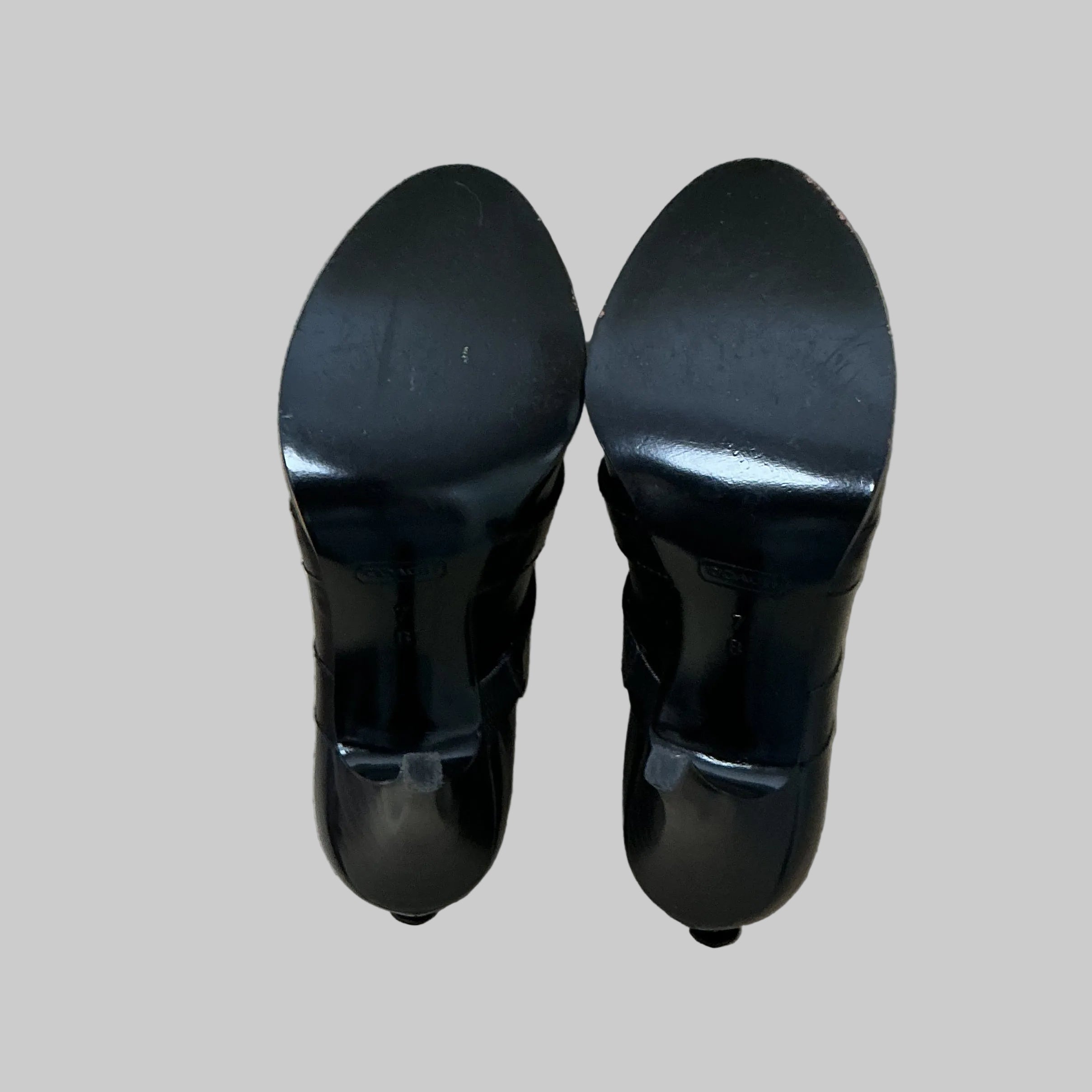 Coach black leather Brandie bootie, Size 7