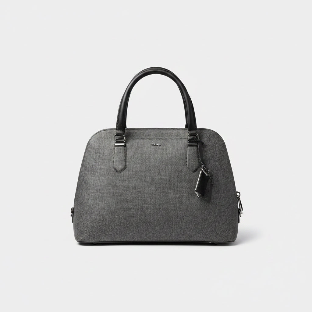 Tumi gray commuter briefcase handbag
