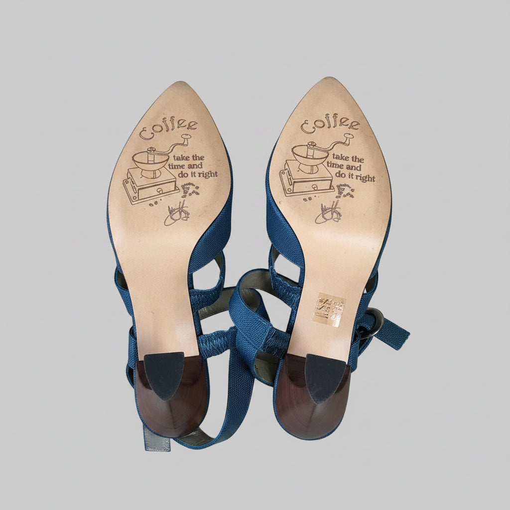 John Fluevog teal Arabica shoes, size 11