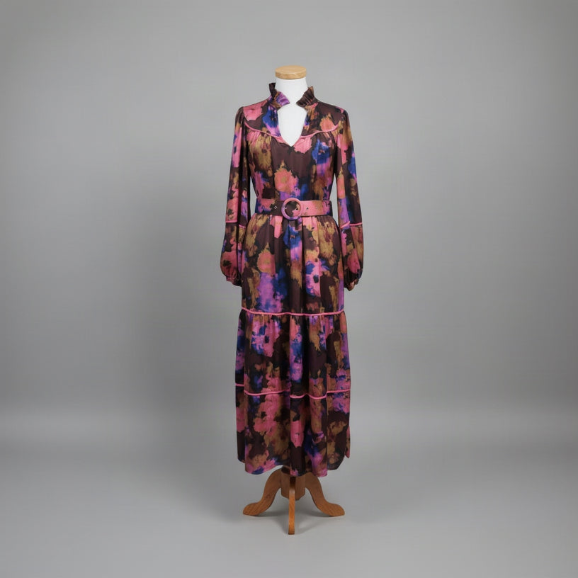 Crosby by Mollie Burch purple print Delphine dress, size XS