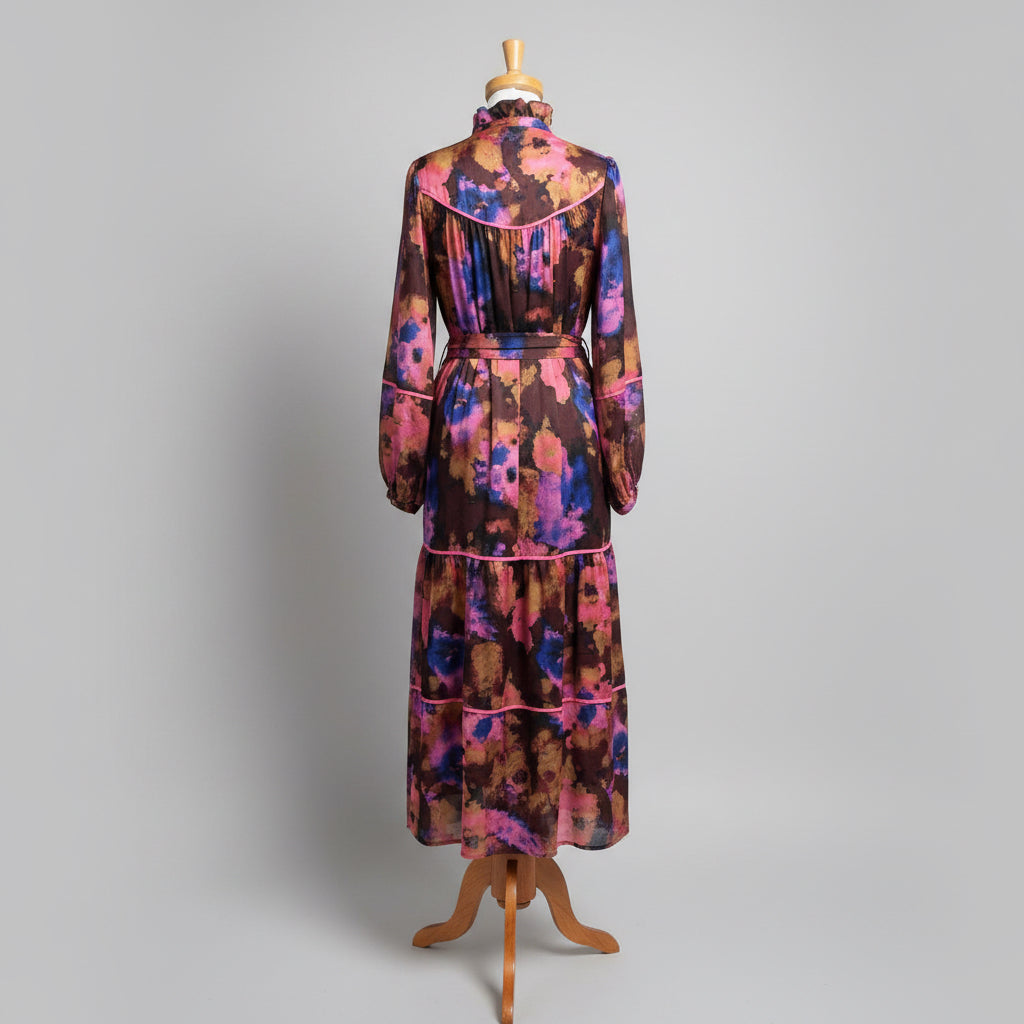 Crosby by Mollie Burch purple print Delphine dress, size XS