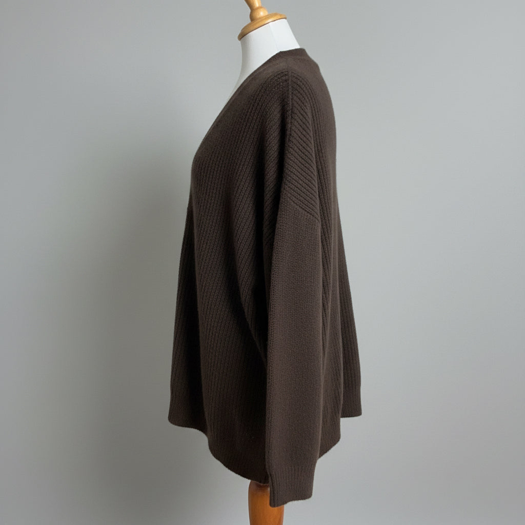 Jenni Kayne brown cashmere Cocoon sweater, Size M